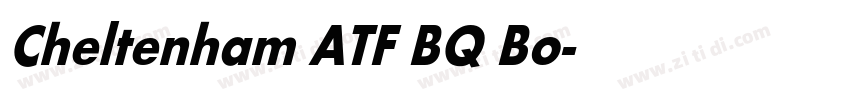 Cheltenham ATF BQ Bo字体转换